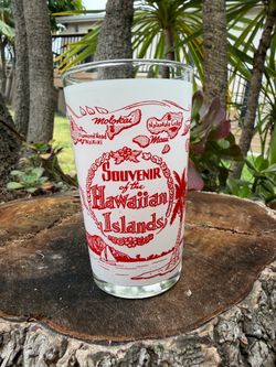 Vintage Hawaii souvenir glass