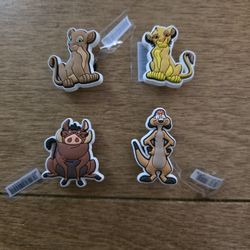 Lot Of 4 Lion King Shoe Charms 