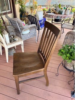Solid wood chair