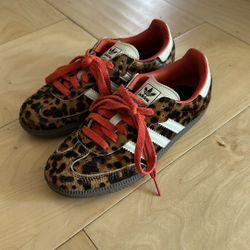 Cheetah Adidas Sambas Size 5 