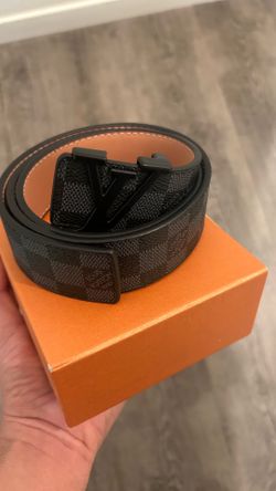 LV Checkered Belt