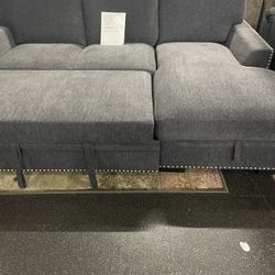 Sofa With Pull Out Bed & Storage Chaise On Sale