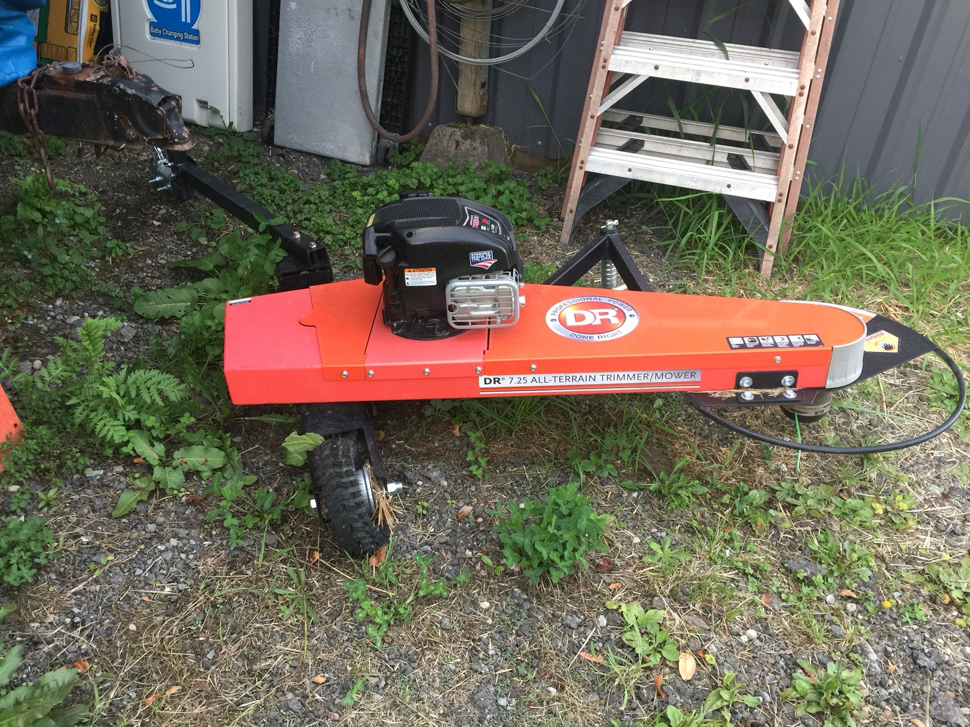 DR tow behind property trimmer weed eater new