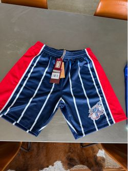 NEW Mitchell & Ness Houston Rockets 1996 75th Anniversary Shorts – Large – Holographic Logo