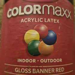 KRYLON  COLORmaxx Acrylic Latex Paint, 1 Quart 833ZR7 Red New indoor outdoor