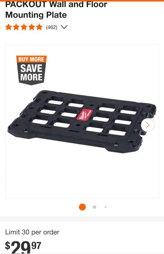 Milwaukee PACKOUT Wall and Floor Mounting Plate