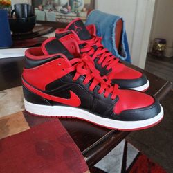 Jordan Red Black White Dunks 