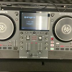 Numark Mixstream Pro Standalone Streaming DJ Controller Touchscreen Music Double Deck Console Wifi Bluetooth Audio Record Live Studio Speakers