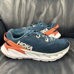 Hoka Elevon Women’s Running Shoes Marine Blue Orange Size 8.5