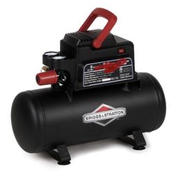 Mobile Brig's & Stratton 3 Gallon Air Compressor 125 PSI Max .6 CPM