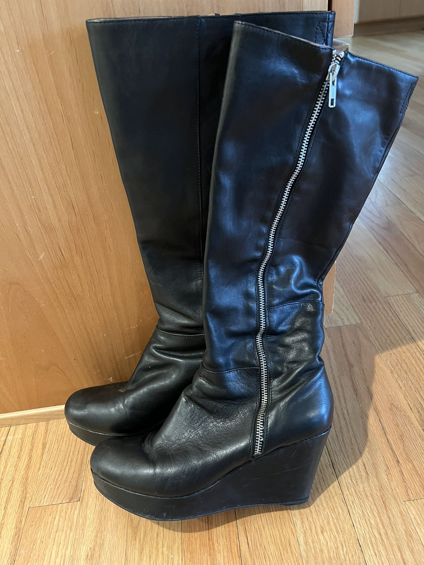 Aldo Wedge Boots Size 9