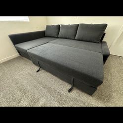 Gray IKEA Sleeper Sectional Pullout Bed 