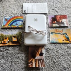 KODAK Step Instant Wireless Mobile Smartphone Photo Mini Printer - Zink 2x3” Sticky-Back Photos - Bluetooth w iOS/Android Devices - Fun Editing App 