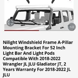 Jeep JL Nilight Windshield Frame Mounting 
