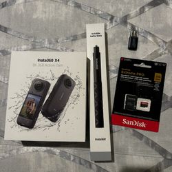 Insta 360 X4 Invisible Stick, San Disk 