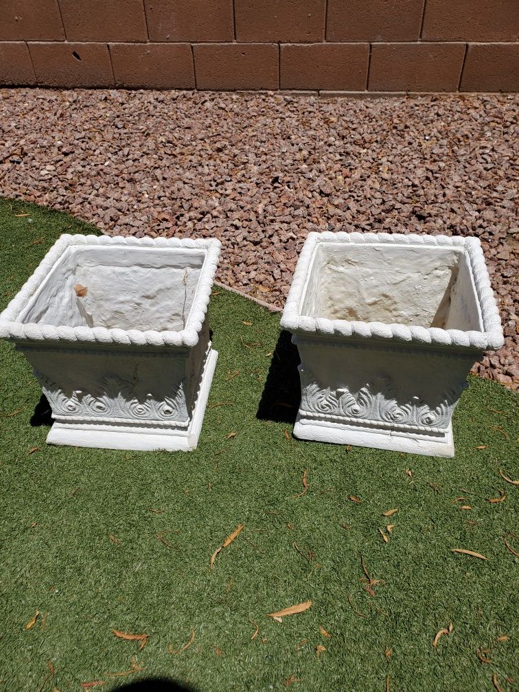 Beautiful Resin planter boxes flower pots