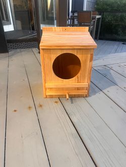Owl box bird house New