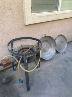 Propane out door cooking pans