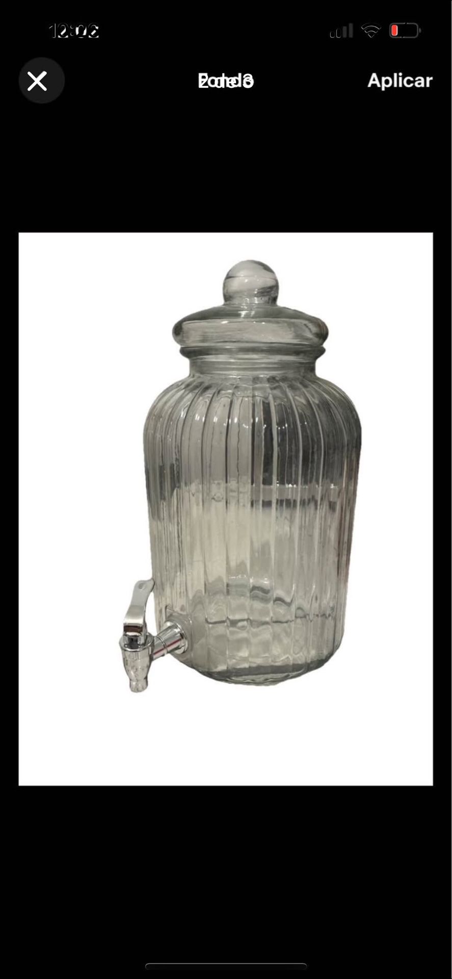 Glass Beverage Dispenser