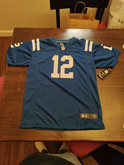 New NFL Nike NFL Jersey Luck No. 12 Youth Size XL 18/20 / Men's Small for  Sale in Queens, NY - OfferUp
