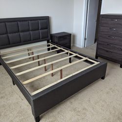 New! Grey Queen 3PC Bedroom Set