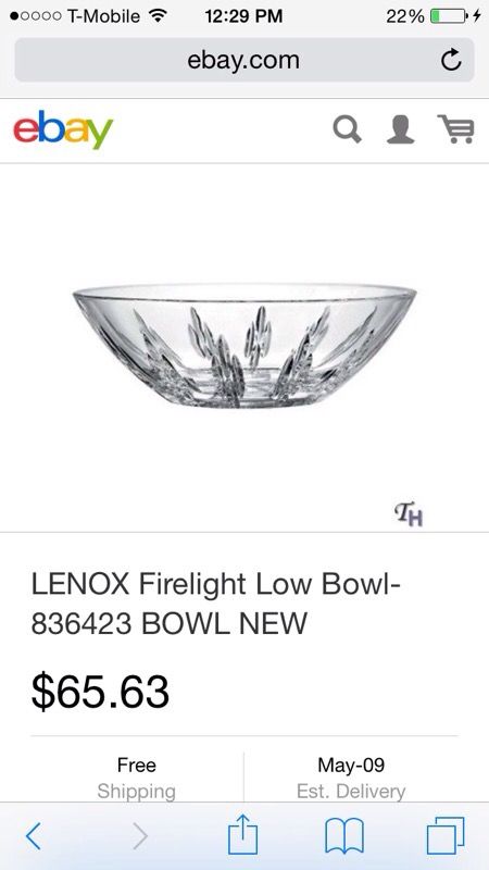 Lenox Crystal Bowl