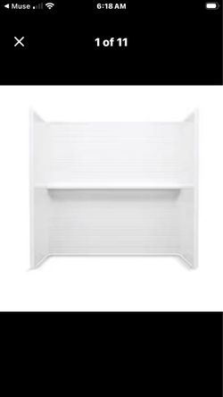 60 in. W x 60 in. H x 30 in. D 4-Piece Bath Wall Surround
