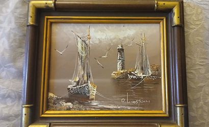 Signed RIKARD LINDSTROM oil Painting