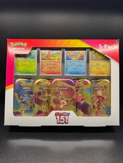 Pokemon Scarlet Violet: 151 5 Tin Pack