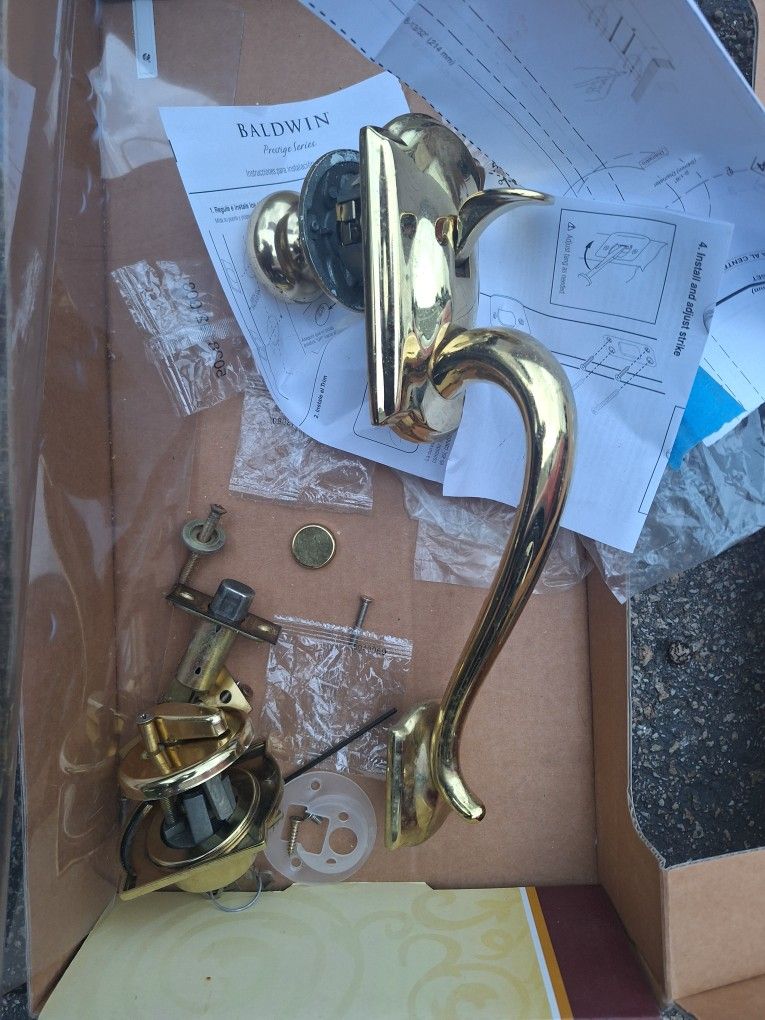 BRASS DOOR HANDLESET DOOR KNOB.
