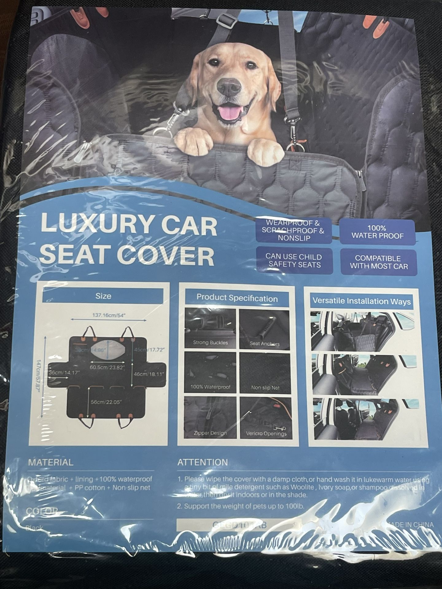 Luxury Cat Seat Cover 