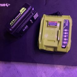 40 Volts Battery and Charger 