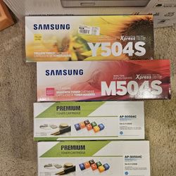 Samsung CLX-4195FW Multi-Function Printer And Samsung Toner Cartridges Bundle