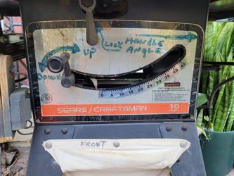 Sears Craftsman 10 Inch Table Saw