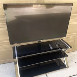 55 Inch Tv Plasma With Remote Control Original With Tv Stand Everything Included For Just One Price