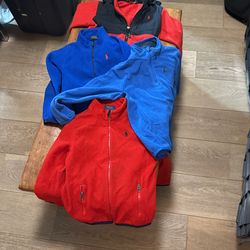 4x Fleece Jacket Ralph Lauren And Quicksilver - Youth 6/7