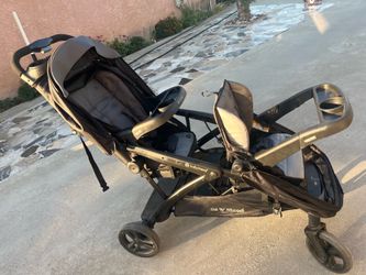 Double baby stroller