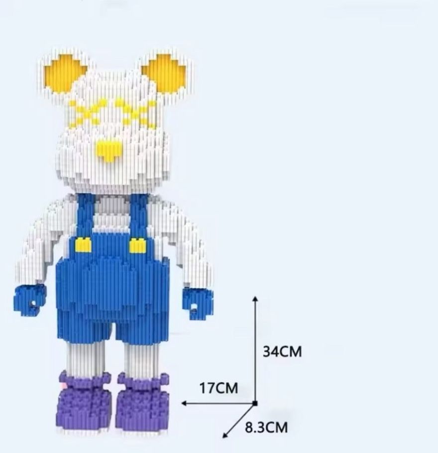 Bear Brick Color Way Blue Yellow And White