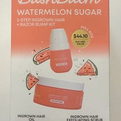 🍉 Bushbalm Watermelon Sugar Ingrown Hair Kit – FULL SIZE 🍉