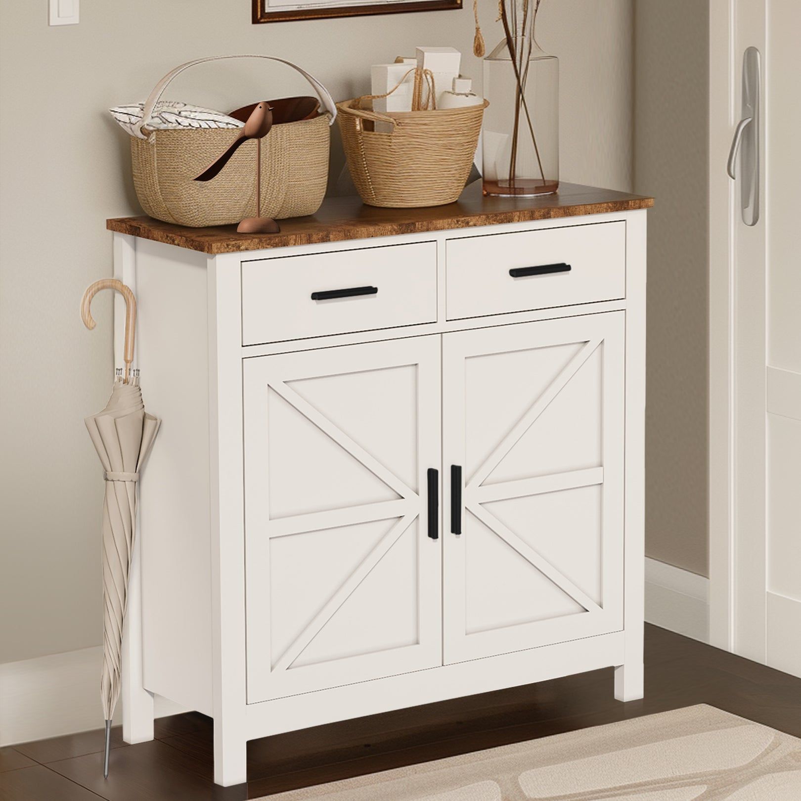 Turin Modern Farmhouse Buffet Storage Cabinet | Free Shipping | Shop Homycasa.com