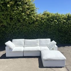 🛑BRAND NEW White Cloud Sectional Couch