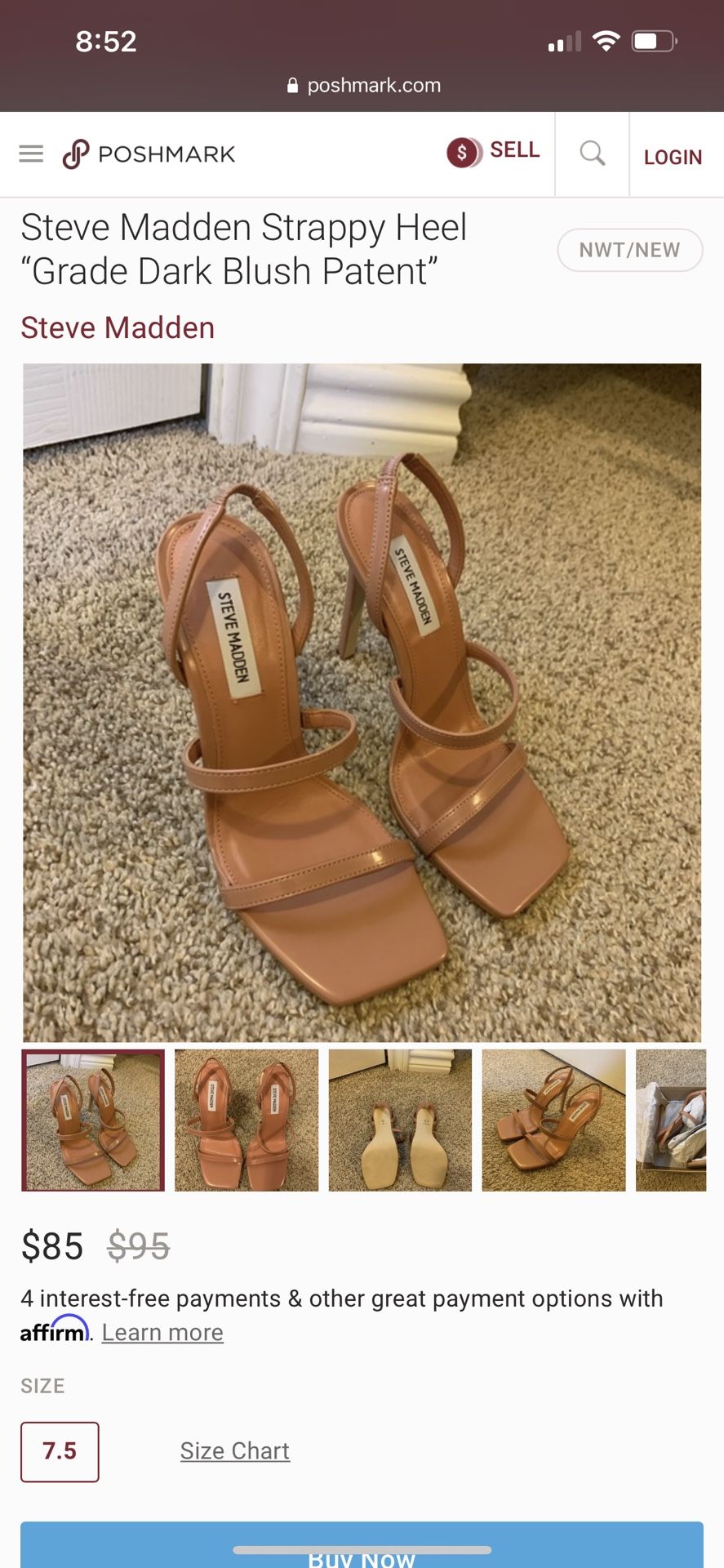 Steve Madden 7.5 Heels