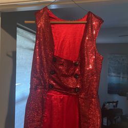 Red Sequin Vest/dress
