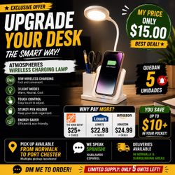 New ATMOSPHERES Wireless Charging Lamp
