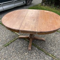 Wooden Table with Leaf