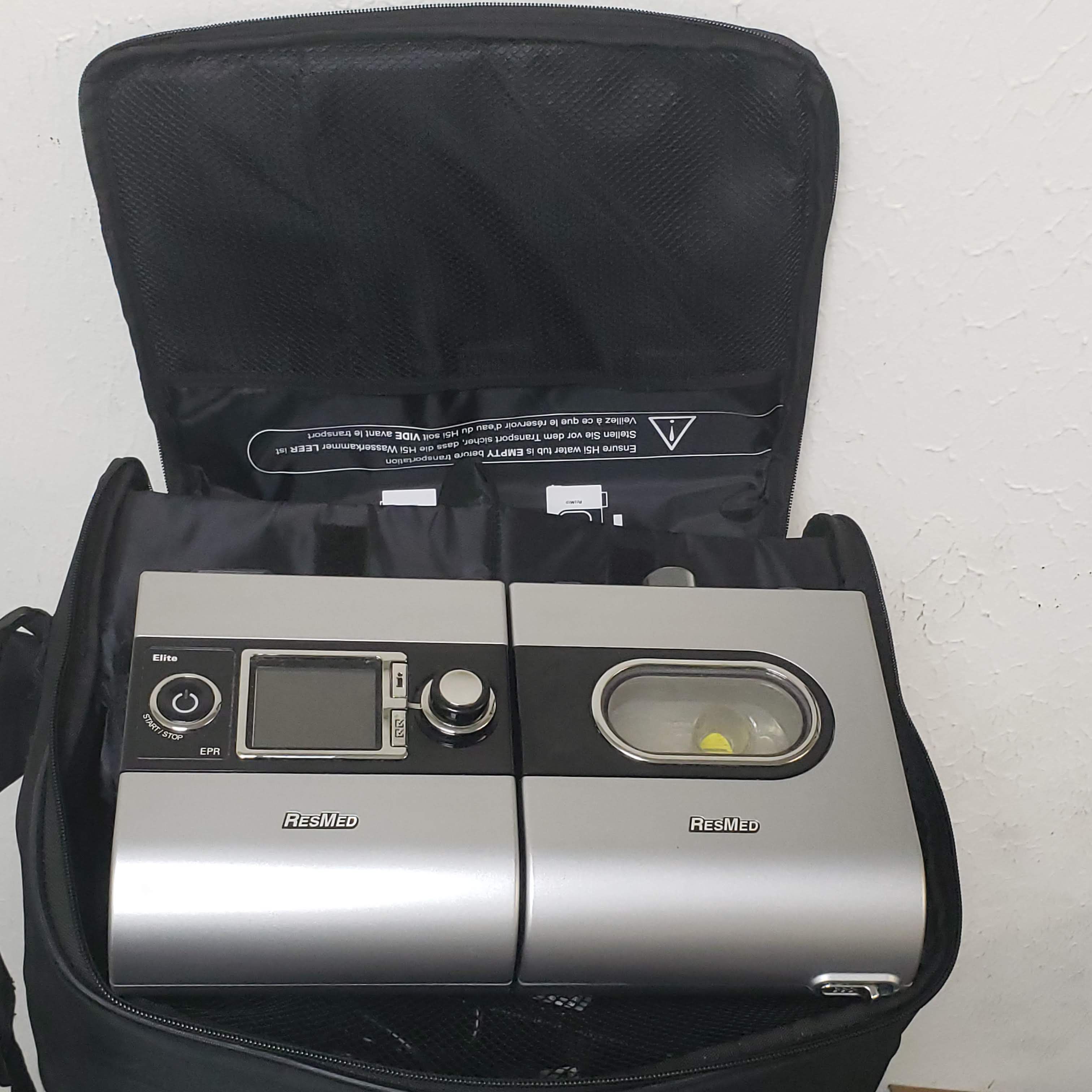 CPAP Machine ResMed S9 Elite H5i Heated Humidifier mask and tube