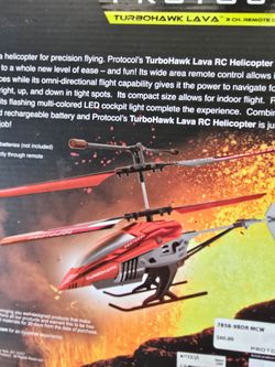 NEW Protocol TurboHawk Lava RC Helicopter – $40