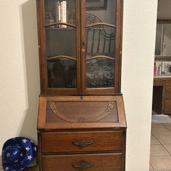 Antique Dresser And Mirror 