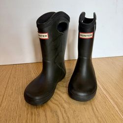 Hunter Black Rain Boot Toddler Size 7