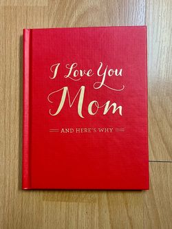 “I Love You Mom” Book Mother’s Day, Birthday, Wedding Gift